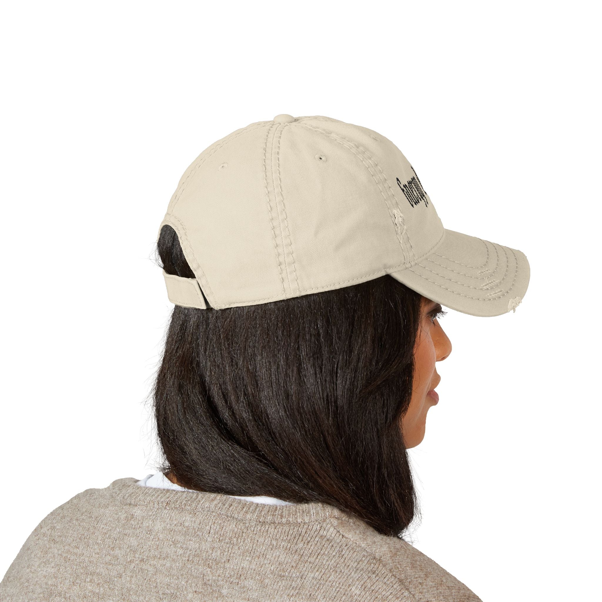 Distressed Embroidered "Energy Doesn’t Lie" Vintage Baseball Cap